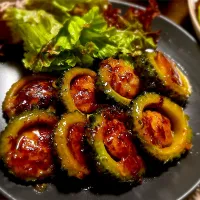 ゴーヤ照り焼きつくねすごく美味しかった!|れれれさん