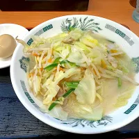 野菜たっぷりタンメン麺少なめに味玉|マハロ菊池さん