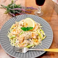 サーモンのレモンクリーム冷製パスタ|ショコラさん