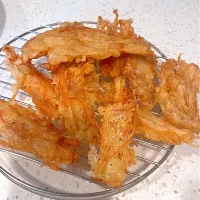 Tempura Enoki mushrooms crispylicious|🌺IAnneさん