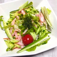 夏休み孫と作るサラダ素麺|foodanalystＭＩＫＩさん