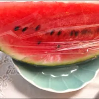 冷やしていたスイカ🍉息子お疲れ様!!| m.rafuさん