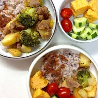 おいもと豚肉のめんたい炒め|さとう かおりさん