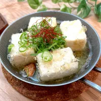島豆腐のアヒージョ