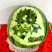スイカちゃん🍉鬼滅の刃|ゆりゆりさん