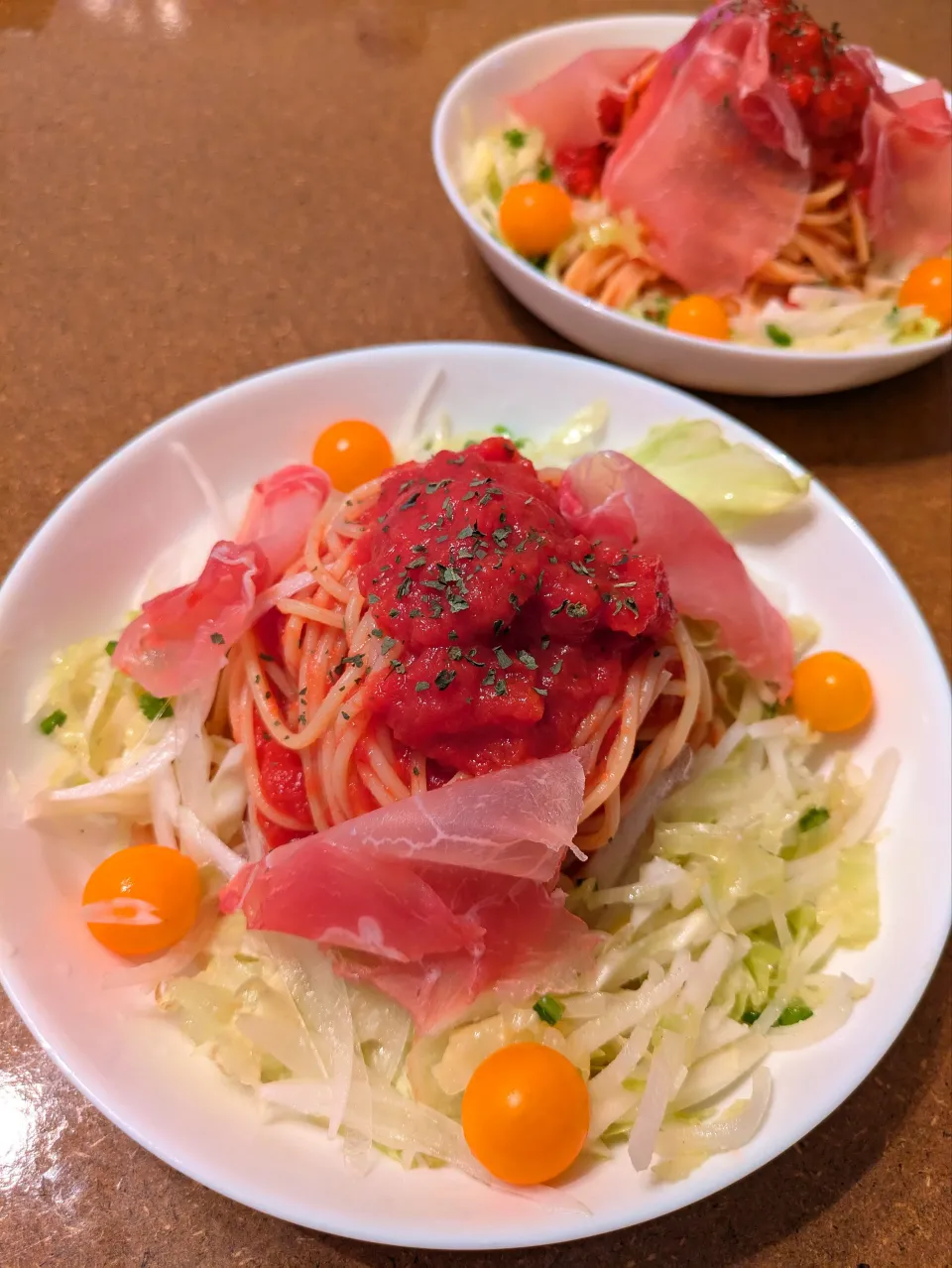 トマトの冷製パスタ|ロギーさん