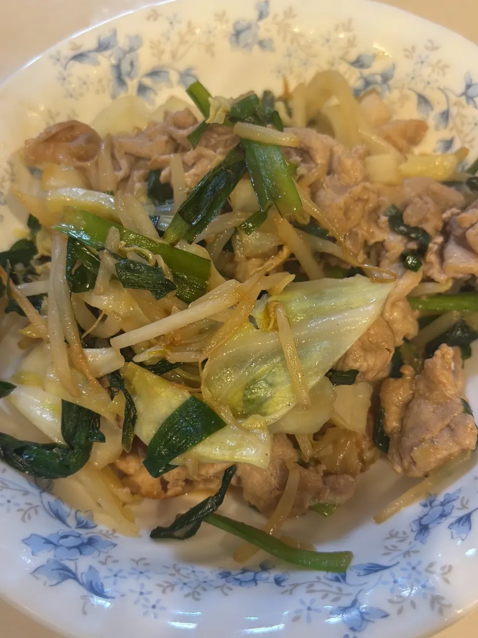 つぶみそで豚ニラ炒め|ハンバーグうーたんさん