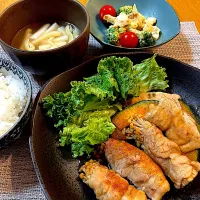 えのきとかぼちゃの肉巻き|Mikaさん
