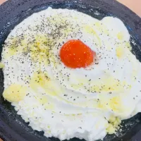 カルボナーラうどんランチ|こゆみさん