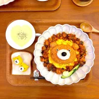 くまライスのおぼんごはん| すずさん