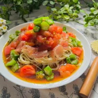 「冷製パスタ風　冷麦」| バシュランさん