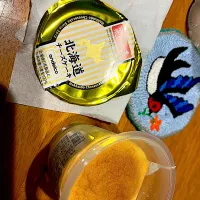ドラマ  眠れる森 を観ながら #夜おやつ　北海道チーズケーキ|ms903さん