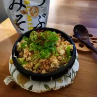 大豆ミートとお豆腐のそぼろ飯