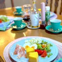 泊まりで来てくれたお友達と我が家deモーニング☕️  2025.7.20
