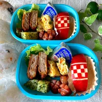 ＊夏休み🌻ちびたんとべびたんのお弁当＊|＊抹茶＊さん