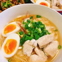 冷やし鶏塩そうめん|ももこさん