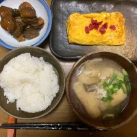 昼食　だし巻き卵焼き　キュウリのキューちゃん漬け|ATさん