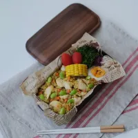 ドライカレーのお弁当 ﾟ･*:.｡. .｡.:*･゜|ohanaさん
