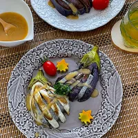 米なすのごま麩はさみ|シフォンさん