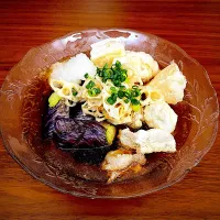 ナスと餅の揚げ浸し|Dayuuさん