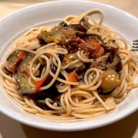 ナスとツナのパスタ|たけさん