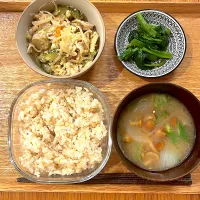 ゴーヤチャンプルとツルムラサキの夏野菜ごはん| Atelier Sekiさん