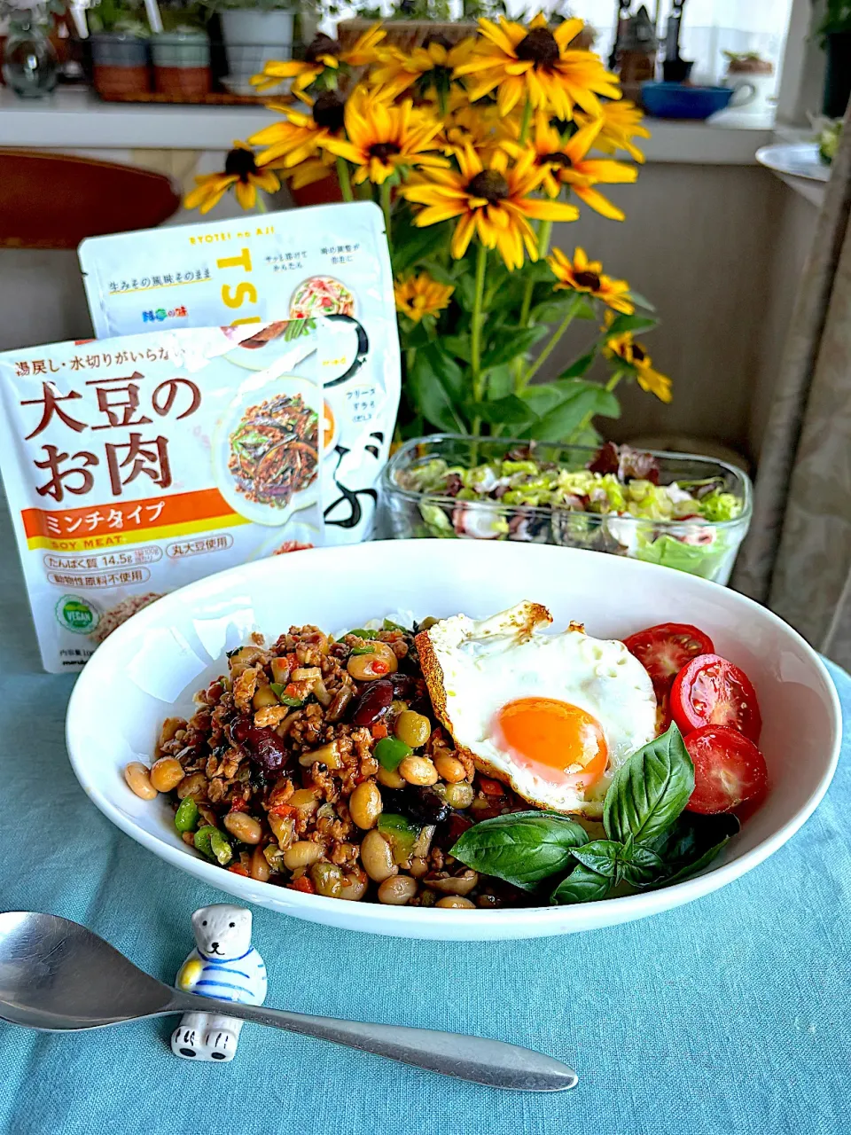 お豆のみそガパオライス🫛|Miki (^_−)−☆さん