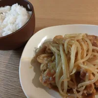 もやし焼き鳥|ひつじ先輩さん