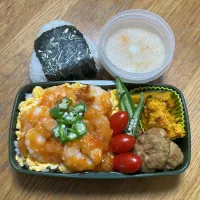 7/28 エビチリ丼弁当|ゆさん
