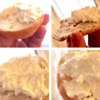 「Brötchen und Mascarpone」、
数種のブロッチェンを焼いて
マスカルポーネと蜂蜜を添えて
朝ごはん🥖🧀🍯☕️|ばくあんしゃさん