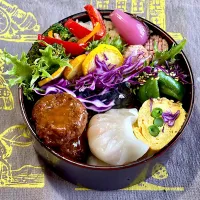 鰆、肉団子黒酢あん、エビ餃子、インゲン入り出し巻き卵|めみさん