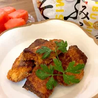 鰤のつぶみそ竜田揚げ|あおあおさん