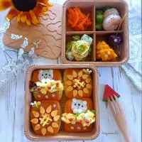🌴🌻(´(ｪ)｀)🌻🌴
たまごサンドと
🌻ミートソースチーズサンドの
パン弁当|ayano.adshさん