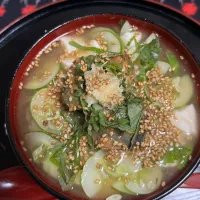 さば味噌煮缶で冷や汁|kittykittyさん