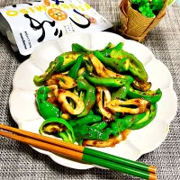 竹輪と万願寺とうがらしの★つぶみそ炒め|まめもにおさん