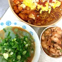 ケチャップ焼きそば、酢味噌かけ刺身蒟蒻、鶏皮梅南蛮| まみみさん