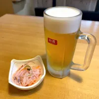 生ビール w/ お通し|T. Wonderさん