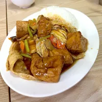 鮮竹豆腐飯|skyblueさん