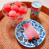スイカバーの素で種なし・皮なしスイカバー|みゅうれおさん