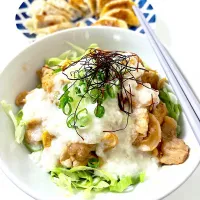 オーロラさんの料理 Kさんの料理 豚キムチと山芋丼|オーロラさん