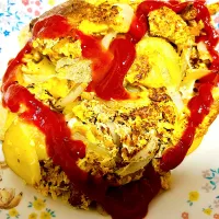 じゃがいもたまねぎたまごと大豆のお肉ミンチでオムレツ|ちな姉＠水ノ智南英さん