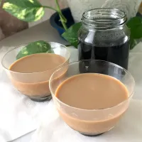 ほうじ茶プリンとほうじ茶シロップ