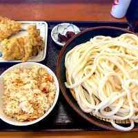 かしわ天ざる、かやくごはんセット|buhizouさん