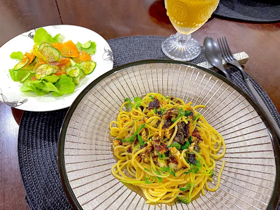 暑いから…鰻のペペロンチーノ🌶️2025.7.21|Seikoさん