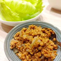 大豆ミートのレタス包み|あゆみ│ハレシピさん
