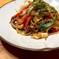 イカ焼きそば| おさかなさん