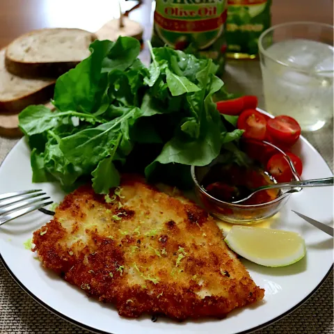 「日清さらっと軽～いオリーブオイル」を使ってみたSnapdishの料理・レシピ写真:鶏胸肉のカツレツ