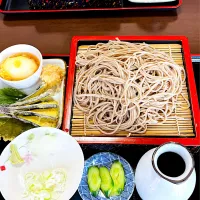 山形そば処まるしんのもりそばセット。|ちはるさん