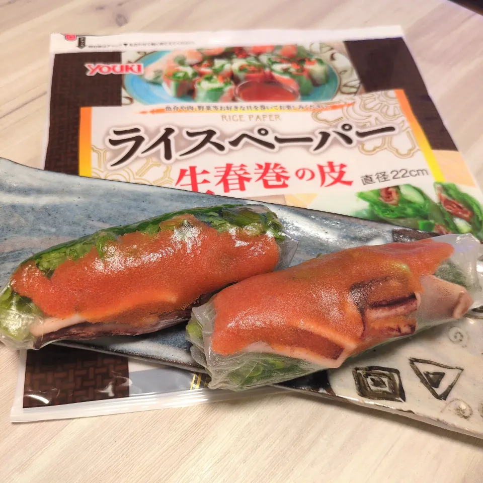 イカ明太の生春巻き|Maho Sanoさん