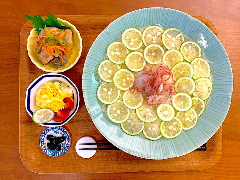 すだち素麺のおぼんごはん|すずさん